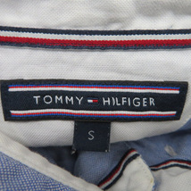 トミーヒルフィガー TOMMY HILFIGER カジュアルシャツ 長袖 ボタンダウン 総柄 S ライトブルー /YK29 メンズ_画像5