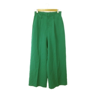  apartment bai lorry zapart by lowrys pants slacks wide strut high waist stretch L green green /AH6 *