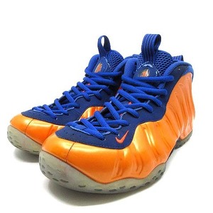 ナイキ NIKE エアフォームポジットワン AIR FOAMPOSITE ONE NEW YORK KNICKS スニーカー 314996-801 オレンジ ブルー 27.5cm メンズ