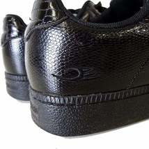 ドラゴンベアード DRAGON BEARD スニーカー シューズ クロコ 型押し エナメル レザー 27.5cm 黒 ブラック くつ 靴 美品 メンズ_画像8