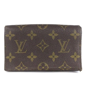 ルイヴィトン LOUIS VUITTON モノグラム ポルトフォイユ トレゾール 財布 二つ折り M61736 茶 ブラウン ウォレット メンズ レディース