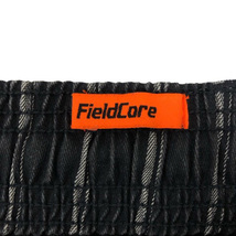 フィールドコア fieldcore パンツ ストレート ストレッチ ストライプ ロング丈 S 紺 ネイビー 白 ホワイト メンズ_画像3