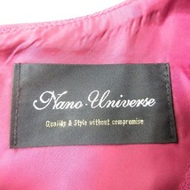 ナノユニバース nano universe ワンピース ひざ丈 七分袖 38 ピンク /MN ■MO レディース_画像5