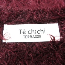 テチチ Te chichi TERRASSE ニット セーター 長袖 シャギー F 赤紫 ワインレッド /MN ■MO レディース_画像5