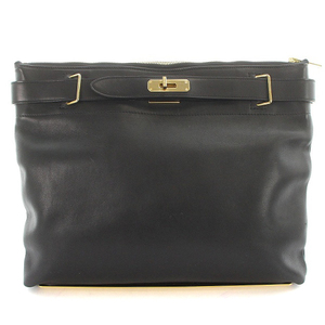 si-tapa Ran TIKKA sita parantica leather clutch bag leather black black Gold color /SR10 lady's 