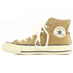 コンバース CONVERSE ALL STAR FOOD TEXTILE HI ハイカットスニーカー 24.5cm 茶色 ブラウン 1CL510 /SR33 レディース