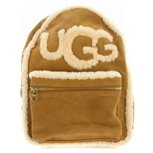 アグ UGG DANNIE BACKPACK SHEEPSKIN リュックサック ロゴ 茶色 ブラウン 1093568 /SR5 レディース