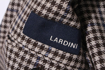 LARDINI ラルディーニ SIZE:44 JK719 千鳥格子柄 段返り3Bジャケット テーラードジャケット BROWN&BEIGE ブラウン ベージュ JP0526AQ EGRP5_画像6