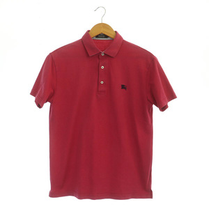  Burberry Black Label BURBERRY BLACK LABEL Logo embroidery polo-shirt short sleeves 3 pink /MY #OS men's 