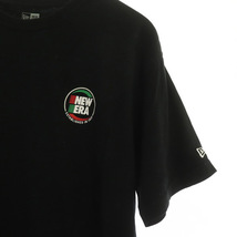 ニューエラ NEW ERA プリントTシャツ 半袖 クルーネック バックプリント コットン YF 黒 ブラック /MY ■OS メンズ_画像4