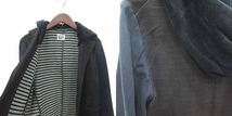 フラボア FRAPBOIS テーラードジャケット シングル フード 切替 0 黒 ブラック 紺 ネイビー /CT レディース_画像5