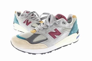 ニューバランス NEW BALANCE 990V2 MADE IN U.S.A. M990CP2 スニーカー 27.5 灰色 緑 グレー グリーン ▲■ 231105 メンズ