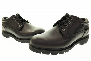 ティンバーランド Timberland YOUTH BASIC OX WR BLK 28cm A1P3S レザー ユース ベーシック オックス ワーク ブーツ ブラック 黒 231117●