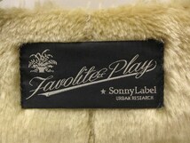 アーバンリサーチ URBAN RESEARCH Favorite Play Sonny Label フェイク ムートンコート 38 ブラウン ジップアップ アウター レディース_画像3