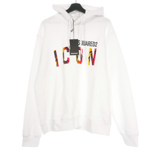 ディースクエアード DSQUARED2 23SS ICON SUNSET HOODIE スウェットパーカー トレーナー M ホワイト 白 S79GU0096 国内正規 メンズ_画像1