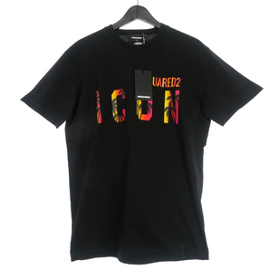 未使用品 ディースクエアード DSQUARED2 23SS ICON SUNSET COOL Tシャツ カットソー 半袖 M ブラック 黒 S79GC0065 国内正規 メンズの画像1