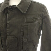 ジースターロウ G-Star RAW ミリタリー ジャケット シャツジャケット XS カーキ /☆G レディース_画像6