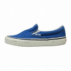 バンズ VANS スリッポン ローカット スニーカー シューズ キャンバス 27.0 青 ブルー 508731/3 メンズ