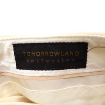 トゥモローランドコレクション TOMORROWLAND collection パンツ スラックス テーパード ウール ローライズ ジップフライ 36 アイボリー_画像3