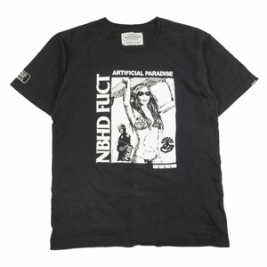 ネイバーフッド × ファクト NEIGHBORHOOD × FUCT SSDD NHFU-2/C-TEE.SS Tシャツ 半袖 ロゴ プリント クルーネック プルオーバー