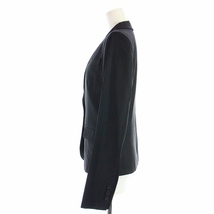 セオリー theory スーツ セットアップ 上下 テーラードジャケット 総裏地 パンツ ジップフライ ウール 0 S 00 XS 黒 ブラック_画像3