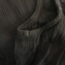 ルクールブラン le.coeur blanc 近年 ノースリーブ シャツ ブラウス 刺繍 黒 ブラック 38 約S-M 1024 レディース_画像7