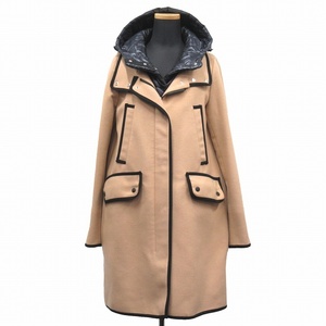 未使用品 19AW ヘルノ HERNO パデッドライナー コート ジャケット ブルゾン GC0242D-39601-2155 大きいサイズ 42 ベージュ ブラック