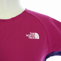 ザノースフェイス THE NORTH FACE カットソー Tシャツ スポーツウェア ストレッチ 半袖 M 紫 パープル /DK ■GY19 レディース_画像4