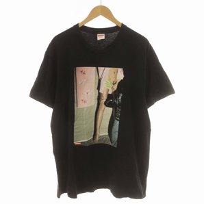 シュプリーム SUPREME 22SS Model Tee Tシャツ カットソー クルーネック 丸首 半袖 プリント L 黒 ブラック /DK メンズの画像1