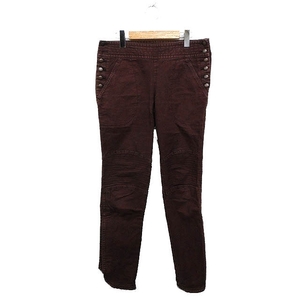  Tsumori Chisato TSUMORI CHISATO Denim stretch slim pants plain cotton cotton 2 Brown tea /FT21 lady's 