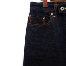 ナショナルスタンダード National Standard DENIM フレアスカート ひざ丈 ボタンフライ コットン 綿 2 インディゴ 紺 /FT22 レディース_画像5