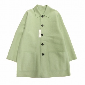 未使用品 20aw カル Cale ウール フェルト コート Wool Felt Coat ジャケット ブルゾン カバーオール 3 緑 ライトグリーン メンズ