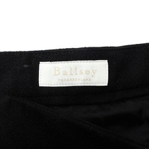 ボールジー BALLSEY トゥモローランド フレアスカート ひざ丈 無地 シンプル ウール 小さいサイズ 32 ブラック 黒 /FT35 レディース_画像3
