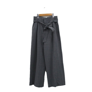  Comme Ca Ism COMME CA ISM tapered pants high waist gya The - ribbon check 11 gray ash /KT7 lady's 