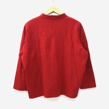 TOPYS トピィーズ 日本製 ウール 3Dニット セーター 83 RED レッド レディース_画像2