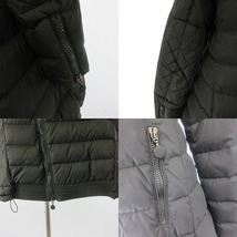 モンクレール MONCLER ×SACAI MAYUKO ダウンコート リボン ラクーンファー ロゴ ワッペン 黒 ブラック 00 約XS レディース_画像6