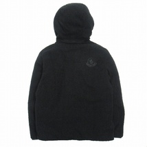 美品 20aw モンクレール ジーニアス 2 MONCLER GENIUS 1952 ボア リバーシブル ダウン ジャケット HAFFNER ワッペン ロゴ 刺繍 黒 ▼11_画像2