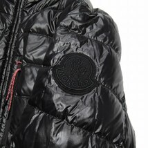 美品 20aw モンクレール ジーニアス 2 MONCLER GENIUS 1952 ボア リバーシブル ダウン ジャケット HAFFNER ワッペン ロゴ 刺繍 黒 ▼11_画像9