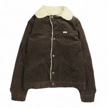 美品 ワーカーズ WORKERS K＆T H MFG Co Boa Jacket ボア コーデュロイ ジャケット 細畝 ロゴ ステンカラー ブルゾン ジャンパー 上着_画像1