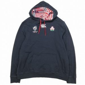 カンタベリー CANTERBURY RWC 2019年 日本代表 パーカー ラグビー ワールドカップ 桜ロゴ フーディー スウェット フーデッド トレーナー 裏