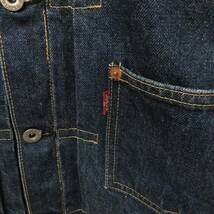 リーバイス Levi's 大戦モデル 1ST 90s 93年製 71506 デニムジャケット トラッカージャケット Gジャン カバーオール ビッグE 赤耳 青系 38_画像6