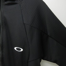 未使用品 オークリー OAKLEY タグ付き 近年 フリースジャケット ジップアップパーカー ブルゾン 長袖 黒 ブラック M 1108 メンズ_画像6
