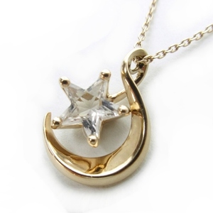  Star Jewelry STAR JEWELRY 2015 year Christmas limitation necklace pendant K10 pink gold quartz Magic Star gross weight 1.6g