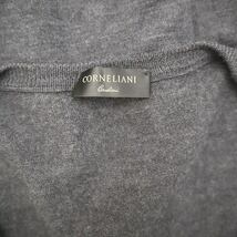 コルネリアーニ Corneliani イタリー製 ウール ニット カーディガン S グレー メンズ_画像3