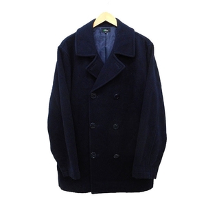 en Suite Rena unensuite child clothes Chesterfield coat middle height double melt n plain simple . button wool 170 navy blue /HT24 Kids 