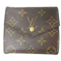 ルイヴィトン LOUIS VUITTON M61660 ポルトモネ ビエ カルトクレディ Wホック 折り財布 モノグラム コンパクト 茶 ブラウン 1118 ■WY_画像1