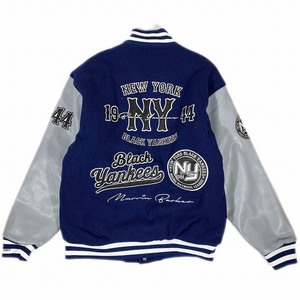 未使用品 HEADGEAR CLASSICS ヘッドギア―クラシックス バーシティージャケット NEW YORK BLACK YANKEES NEGRO LEAGUE VARSITY JACKET