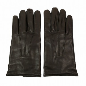 美品 コレアーレグローブス Correale gloves 手袋 グローブ レザー 本革 8 ダークブラウン/8 レディース