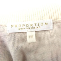 プロポーション ボディドレッシング PROPORTION BODY DRESSING 2way オフショルダー ニット セーター 半袖 花柄 F アイボリー 白 /KT39 レ_画像4