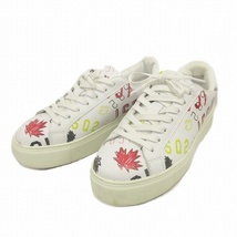 美品 20ss ディースクエアード DSQUARED2 ニューテニス スニーカー New Tennis Sneakers シューズ 36 23cm 白 ホワイト×マルチ レディース_画像3